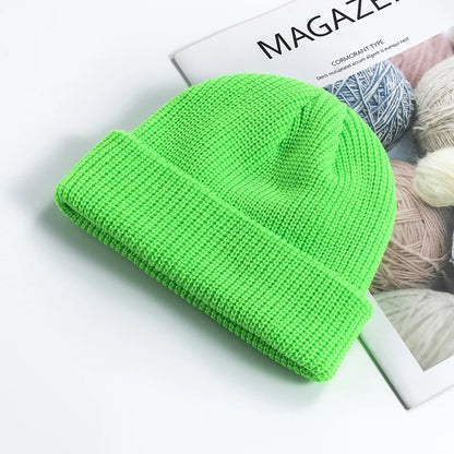 Knitted Hat for Men & Women Caps Wool Fashion Simple Warm Skullies Beanies