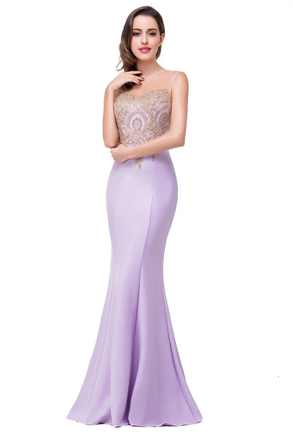 2024 Hot Sale Gold Appqulies Sweetheart Illusion Wedding Guest Gown Elegant Bridesmaid Dresses Maxi Floor Length Mermaid Gowns