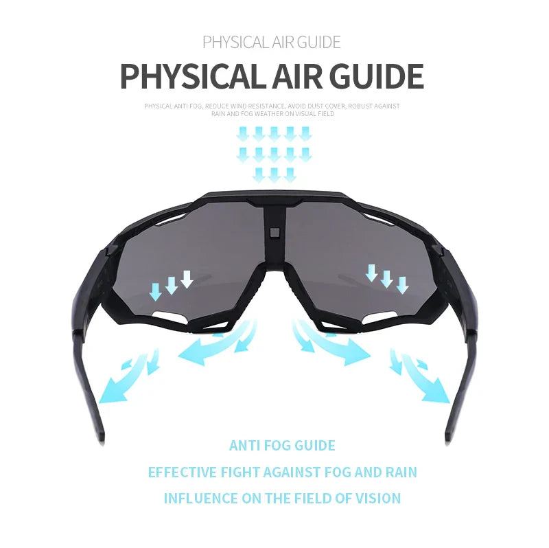 Outdoor Cycling Sunglasses UV400 Protection Windproof Glasses Men Women Sports Sunglasses Riding Fishing Runing Hikking Eyewear