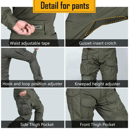 GEN3 Tactical Pants G3 Combat Pant Mens Cargo Trousers Camping Airsoft Paintball Hunting Hiking Pants Training Trekking Clothing