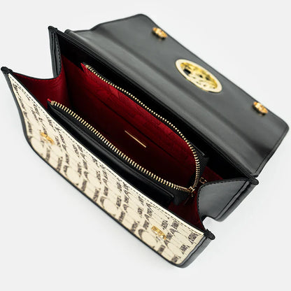 Solid Design Shoulder Bag Dark Letter Embossed Ladies Party Bag Exquisite Luxury Brand Fashion Design Handbag Classic