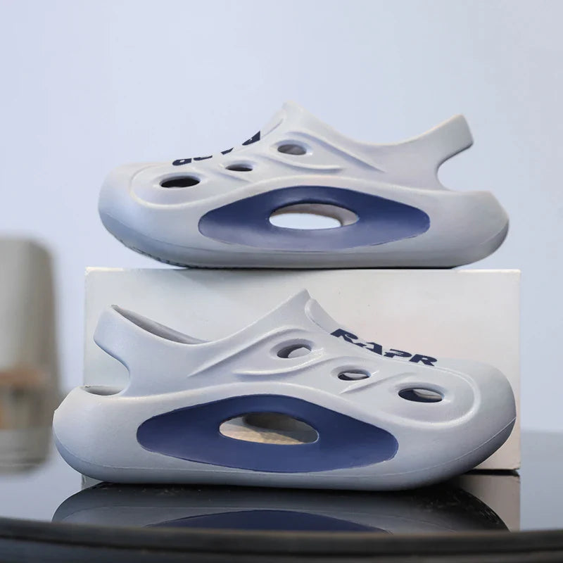 Summer New Children's Shoes Beach Anti-slip Breathable Boy Sandals Fashion Soft Home Children's Sports Shoes 6-12 Years