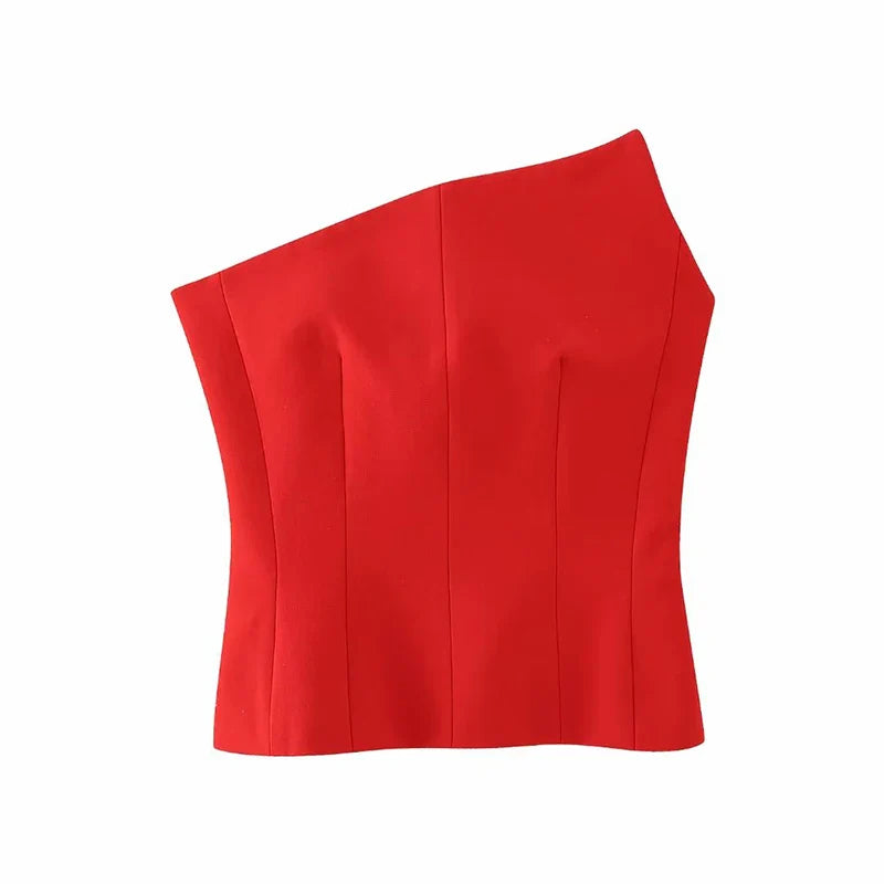 Stylish Women Elegant Cropped Tank Tops 2023 Summer Fashion Ladies Vintage Chic Slim Black Top Party Girls Sexy Tanks
