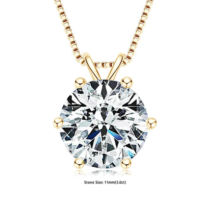 Pendant Necklaces S925 Sterling Silver Solitaire Necklace Chains For Women Jewellry Gifts