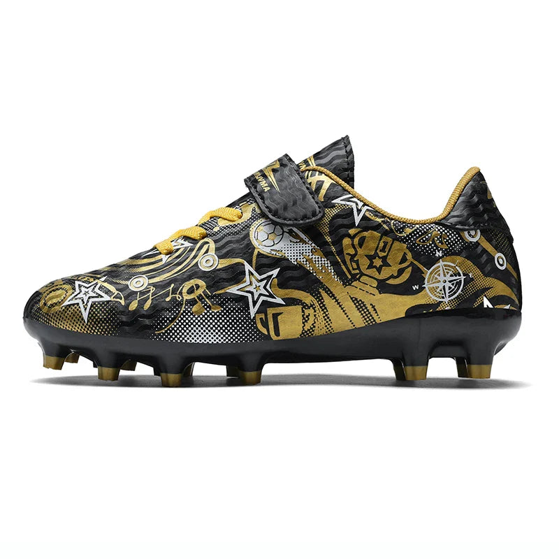 New Youth Soccer Shoes Kids Football Boots Professional Training Non-Slip Indoor Outdoor Futsal Cleats Sneakers Breathable 28-39