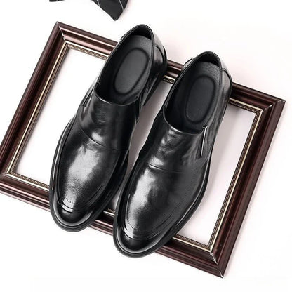 Luxury Brand Men Leather Formal Business Shoes Male Office Work Flat Shoes Oxford Breathable Party Wedding Anniversary Shoes