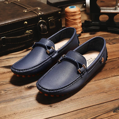 Summer Mens Fashion High Quality Outdoor Casual Leather Shoes Comfortable Breathable Classic 2024 New Slip on Men's Shoes