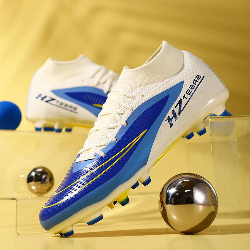 New Men Football Boots Training Breathable Cleats Adult Outdoor Non Slip Match Long Spikes Soccer Shoes Sport Boys Comfortable