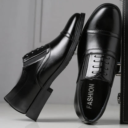 High Quality Formal Business Men Dress Shoes Breathable Leather Men Casual Shoes Italian Luxury Brand Non-slip Men Driving Shoes