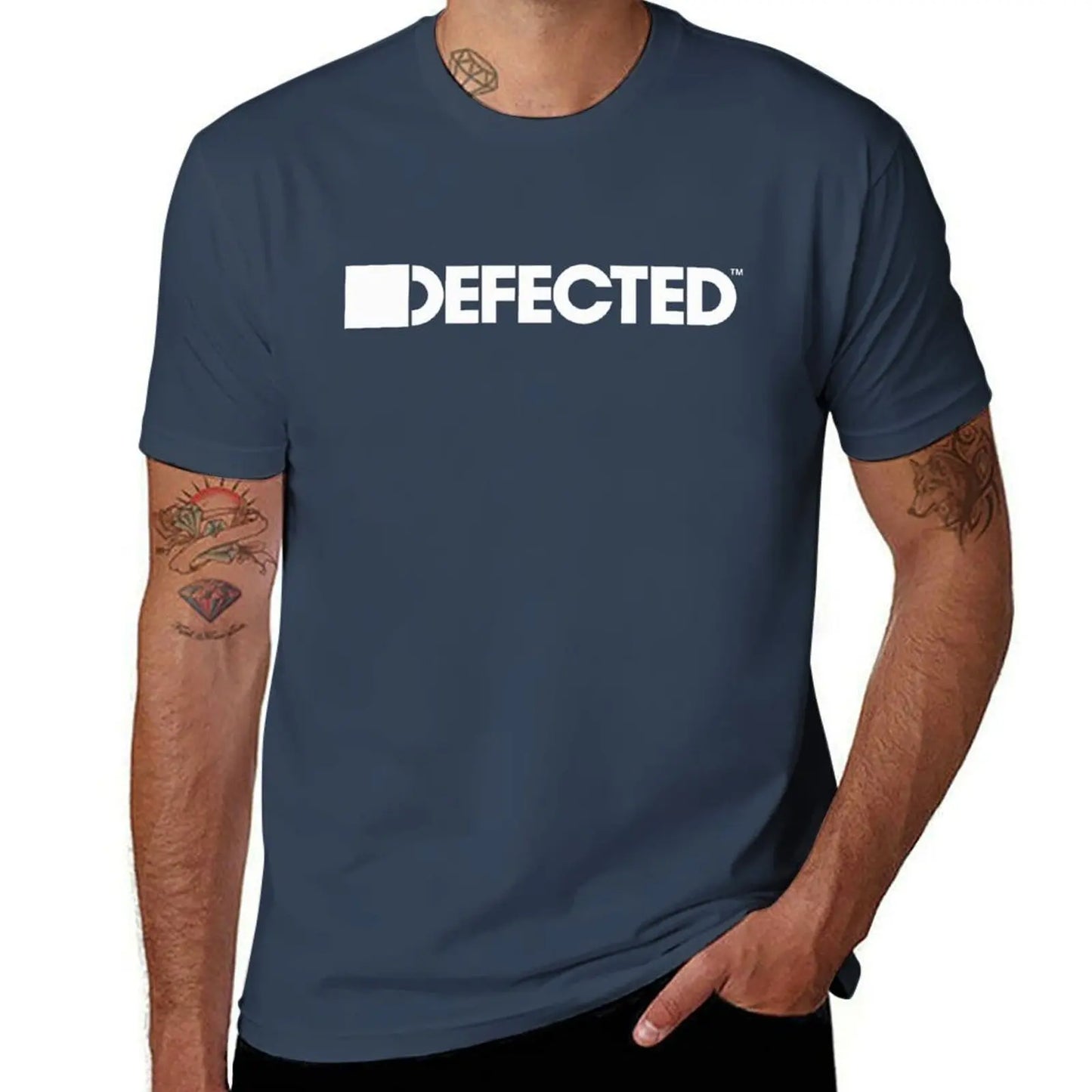 DEFECTED RECORDS T SHIRT Rave T Electronic Music Festival Ibiza Party House T-Shirt graphics Men's t-shirt