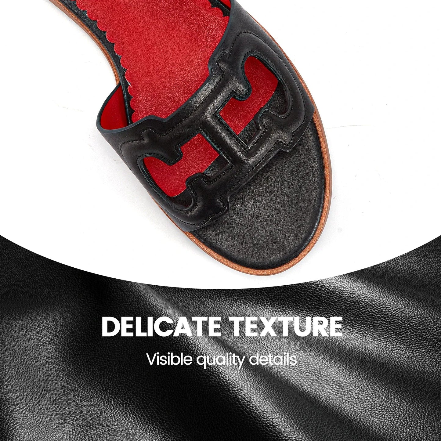 Woman Slippers 2025 Simple Black Flat Flat Women's Shoes Home Indoor Slippers