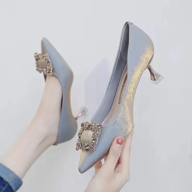 sapatos femininas mulheres sapatos salto stiletto roxo claro fofos primavera e verão confortáveis senhora calçado elegante preto sexy a427
