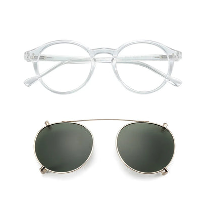 Steampunk Style Glasses (Anti Blue Light Blocking Eyewear) + Clip Lenses