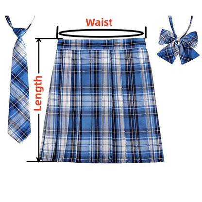 Summer Women High Waist Pleated Plaid Skirts Mini Tennis Skirt Harajuku JK Japanese School Uniform Short A-Line Mini Skirt Girl