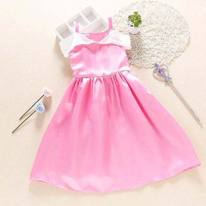 Baby Girl Rapunzel Costume Children Sleeping Beauty Belle Sofia Dress Kids Halloween Carnival Party Princess Dress Girl Disguise