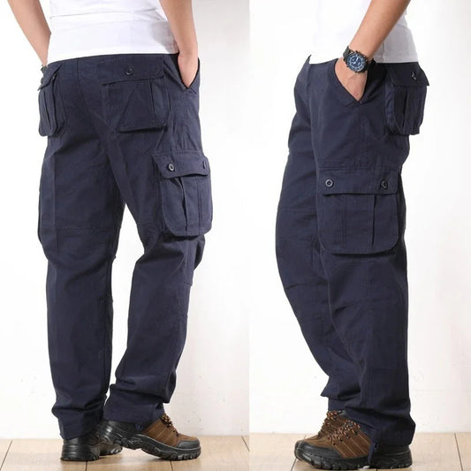 New Men Cargo Pants Pants 6 Pockets Fashion Cargo Pants Quality Cotton Outdoor Male Casual Pants