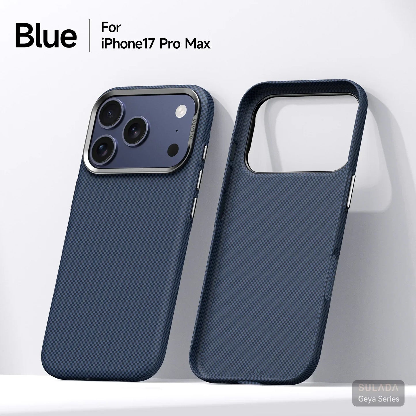 Iphone 17 Pro Max / 17 Pro / 16 Pro Max / 16 Pro Magnetic Stand Carbon Fiber Pattern Magsafe Pc Hard Cover