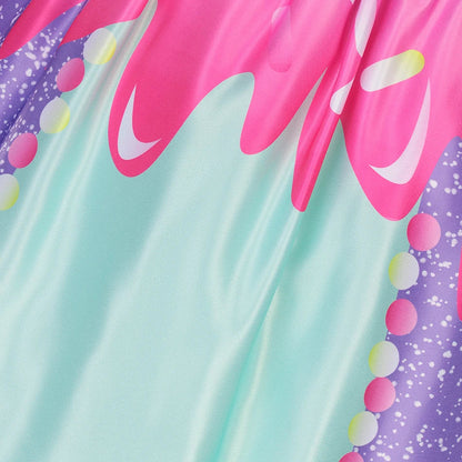 Children's Candy Dress Candy Princess Cosplay Costume Purim Carnival Party Fancy Dress Dress with Candy Hat Suit Prom Costume