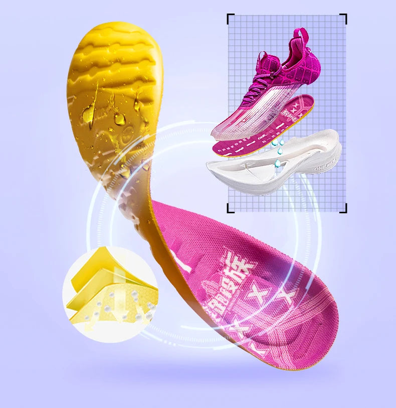 Carbon Plate Marathon Running Racing Shoes Professional Stable Support Shock-relief Ultra-light Rebound Sport Sneakers