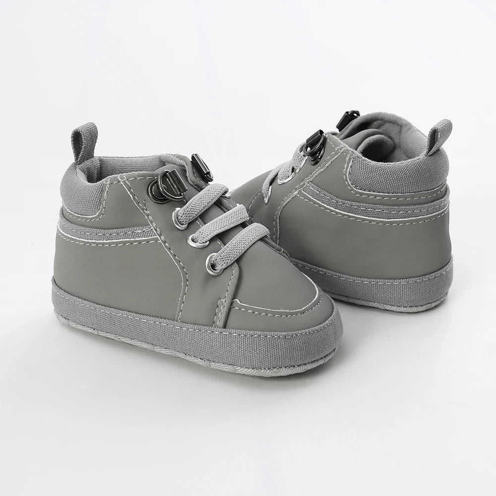 Baby Sneakers Infant Boys Girls Sports Shoes Toddler Casual Cotton Sole Anti-slip PU First Walkers Crawl Crib Basketball Shoes