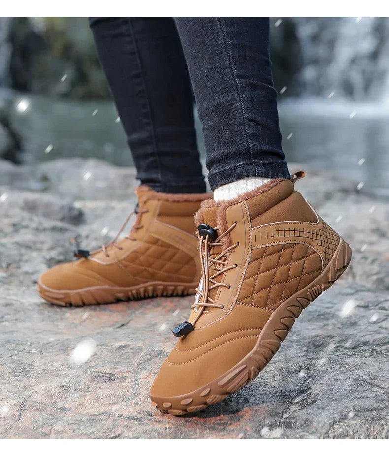 Brand New Winter Boots for Men Women Snow BareFoot Outdoor Non-slip Warm Fur Casual Sneakers Plus Size Ankle Boots Hiking Shoes