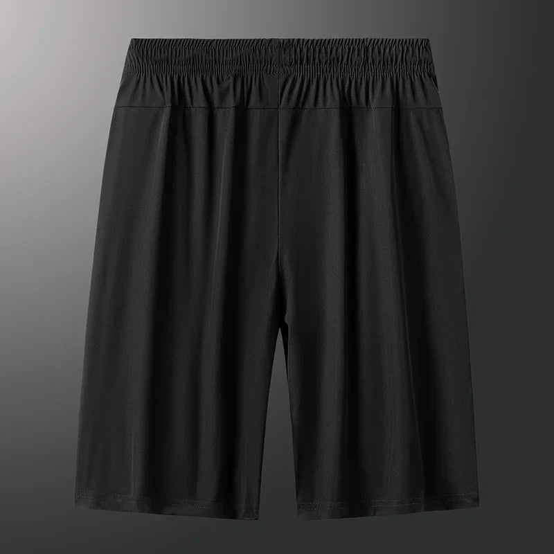Men Plus Size Casual Shorts 6XL 7XL Big Size Gym Shorts Men Ice Silk Stretchy Summer Beach Short Pants Quick Dry Breathable