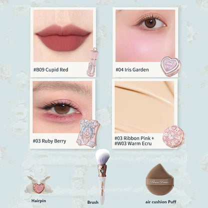 Little Angel Collection Makeup Gift Box Eyeshadow Blush Cream Matte Lipstick Highlighter Full Kit All In One
