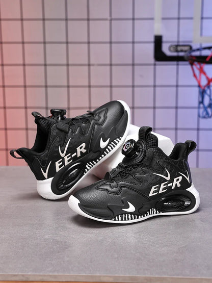 Children's basketball shoes, teenagers' ankle shoes in autumn and winter, boys' casual shoes and outdoor running shoes