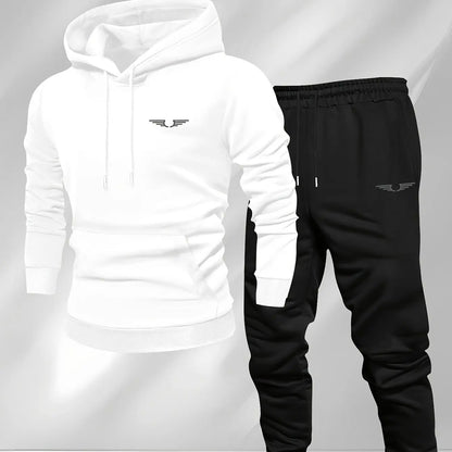 Hooded sweatshirt for men trendy American streetwear style long-sleeved top for men 2025 new autumn stylemen's clothing