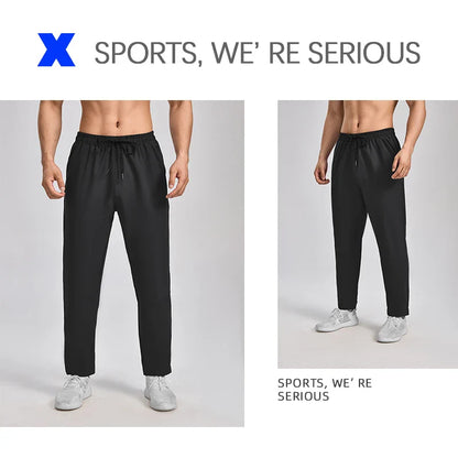 Autumn and winter new sports pants men, breathable casual fitness pants, outdoor running basketball fast dry pants