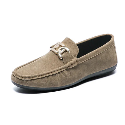 Fashion Suede Men Casual Shoes  Breathable Comfort Slip-on Mens Driving Shoes Luxury Brand Men Loafers Mens Lazy Shoes Moccasin