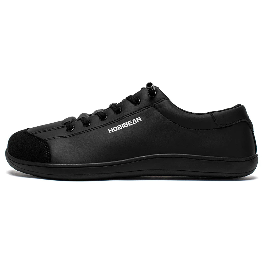 Barefoot Shoes Unisex Wide Toe Artificial Leather Sneakers Zero Drop Slip On Outdoor Lightweight Comfortable Shoes
