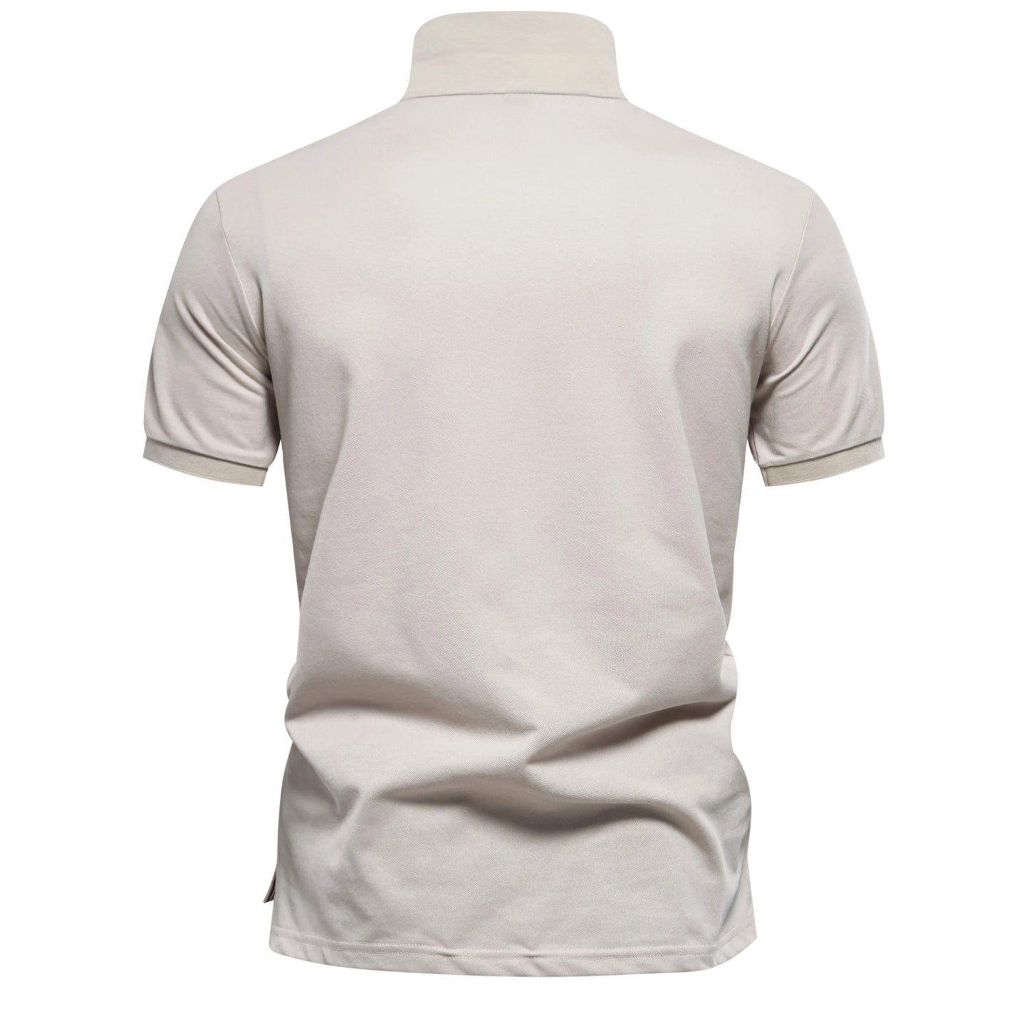 New Design Gradient Printed Cotton Blend Polo Shirts for Men Short Sleeve Summer Fashion Mens Polos