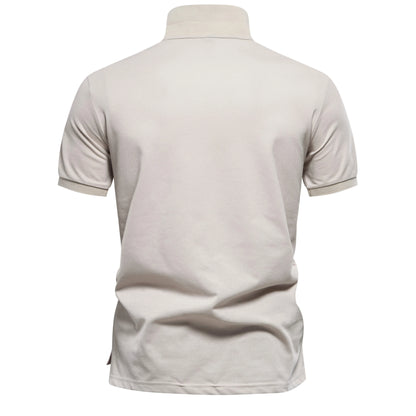 New Design Gradient Printed Cotton Blend Polo Shirts for Men Short Sleeve Summer Fashion Mens Polos