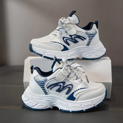 2026 Spring Autumn Children Chunky Mesh Sneakers Toddlers Boys Girls Casual Sports Shoes Patchwork School Kids Basketball Shoes