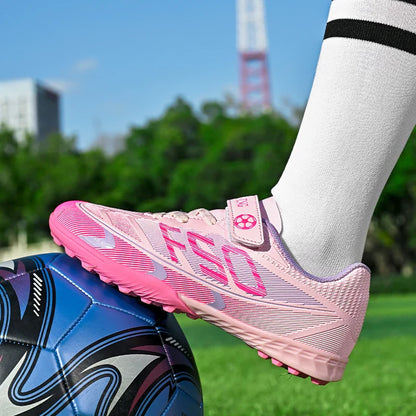 New Kid Match Boys Football Boots Sneakers Professional Non-Slip Sports Shoes Match Soccer Shoes Outdoor Comfortable Unisex