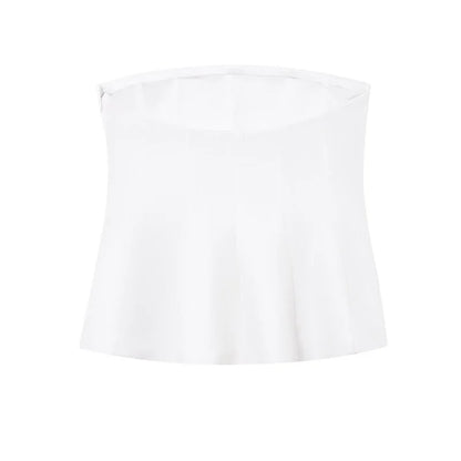Off Shoulder Crop Top Woman Sexy Backless Corset Top Female White Pink Bustier Tops Woman 2025 Camisole Tube Tops Women