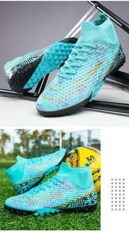 Refreshing Breathable Feet Children's Non-slip Fashion Casual Sports Shoe Youth Soccer Shoes Indoor Outdoor Grass Training Shoes
