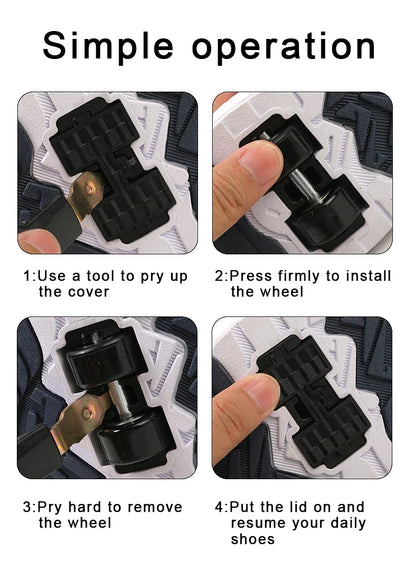 Kids Two Wheels Roller Skating Shoes With Light Magic Stick Walking Shoes Detachable Wheels Roller Skate Shoes For Teenagers