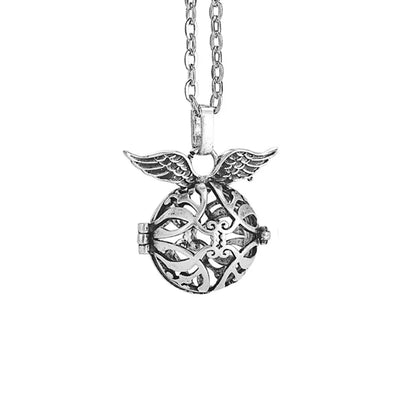 Music Chime Mexico Angel Ball Caller Locket Necklace Antique Vintage Pregnancy Essential Oil Diffuser Aromatherapy Necklace