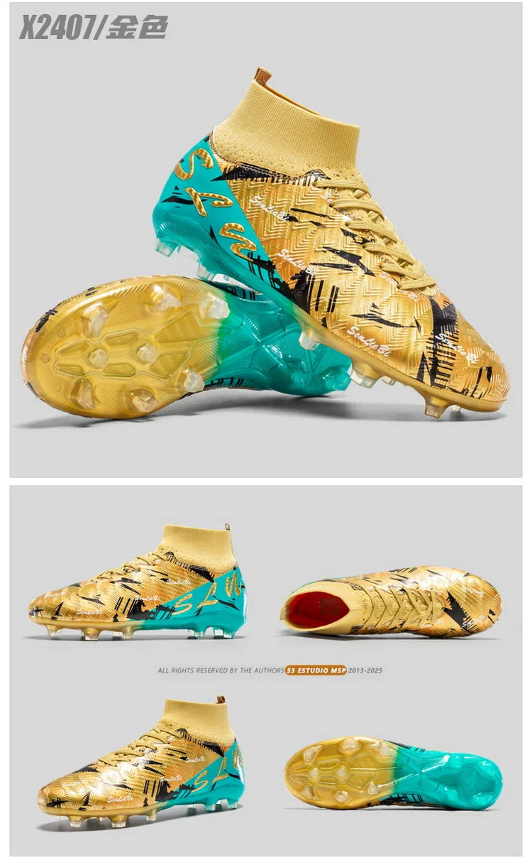 Professional Football Boots Men Soccer Shoes Society Football Cleats FG Lightweight Training Soccer Sneakers Outdoor Sports Shoe
