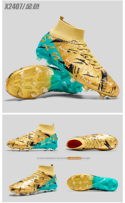 Professional Football Boots Men Soccer Shoes Society Football Cleats FG Lightweight Training Soccer Sneakers Outdoor Sports Shoe