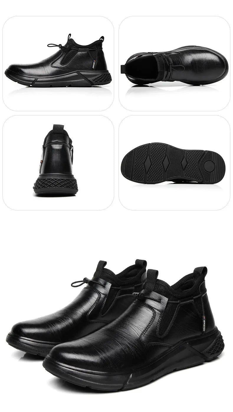 Fashion Safety Shoes Men's Work Steel Toe Caps Male Indestructible Protective Shoes Puncture-Proof Security Footwear Work Boots