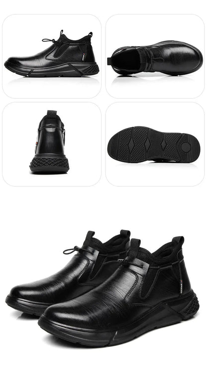 Fashion Safety Shoes Men's Work Steel Toe Caps Male Indestructible Protective Shoes Puncture-Proof Security Footwear Work Boots