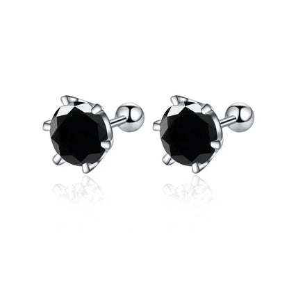 0.5-2ct Moissanite Screw Stud Earrings D Color 925 Sterling Silver Diamond Earrings For Women Wedding Fine Jewelry