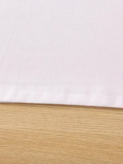 Fashion Bonjour Paris Text Print Short Sleeve Printed T Shirt  Casual Clothing Women's T-Shirt Graphic Clothing Top Tee