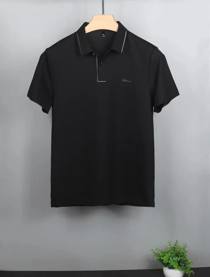 High end designer brand short sleeve POLO shirt men cool breathable summer T-shirt fashionable embroidery casual men's clothing