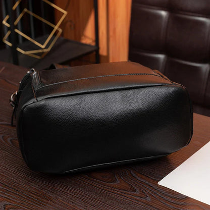 Large capacity retro style soft women's backpack, convertible shoulder bag, perfect for commuting and travel