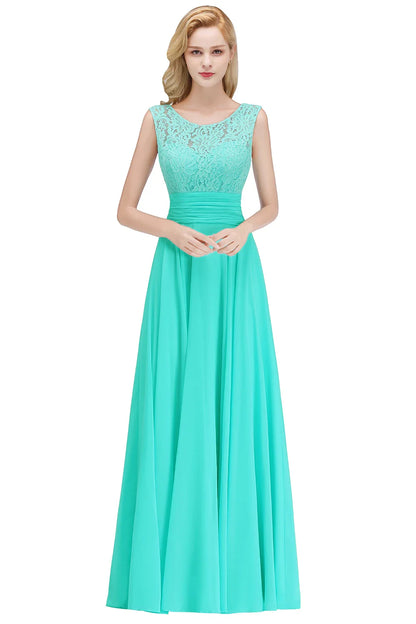 2024 New Style Pink Lace Prom Dress Long Maxi Sleeveless Chiffon Skirt with Lace Bodice Illusion Neck V-Back Formal Party Dress