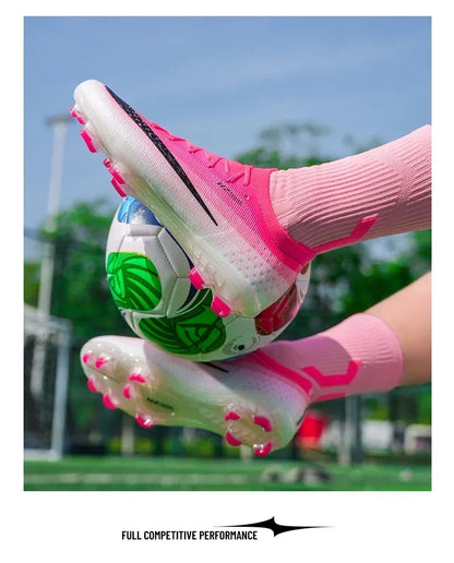 New Men Football Boots Futsal Cleats Unisex Soccer Shoes Hot Sale High-quality Professional Women Ultralight TF/FG Sneakers